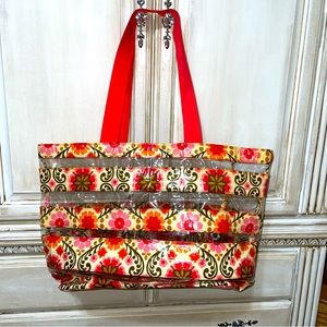 Vera Bradley Waterproof Vinyl Beach Bag